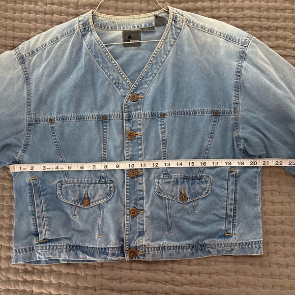 Vintage Denim Button-Up Jacket - Picture 10 of 11